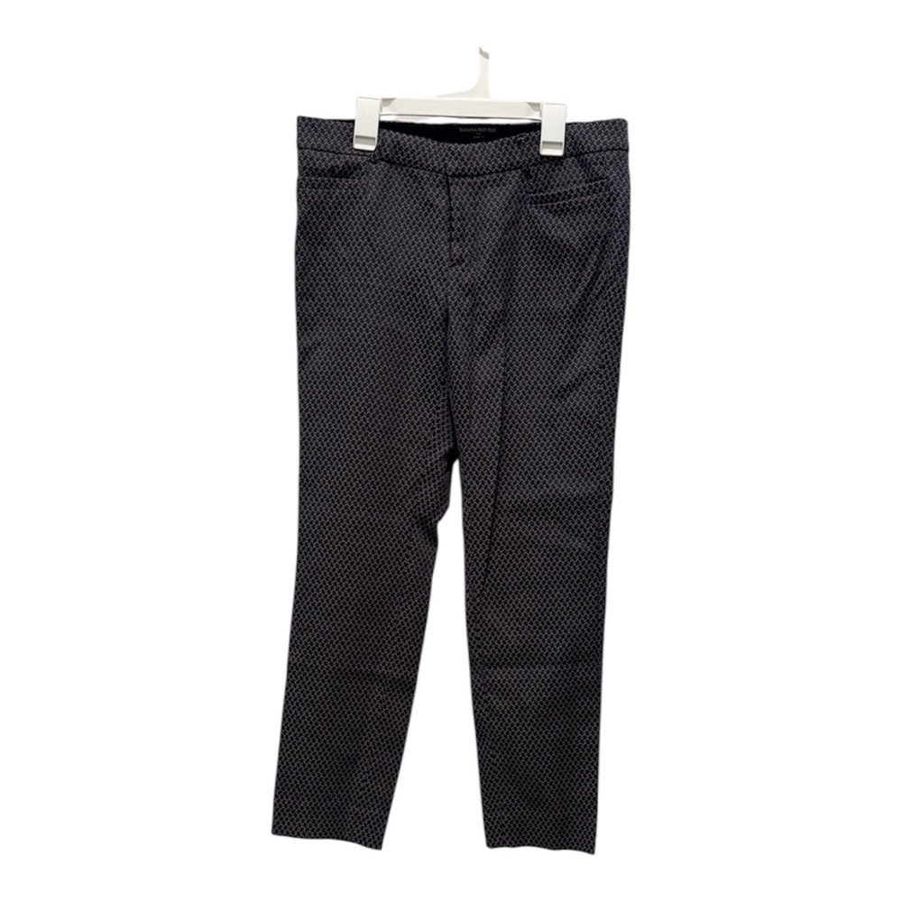 Banana Republic Sloan Trouser Pant Patterned Size 6